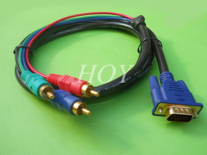 【廠家直銷】替代色差轉vga轉換器 vga轉色差 3rca av